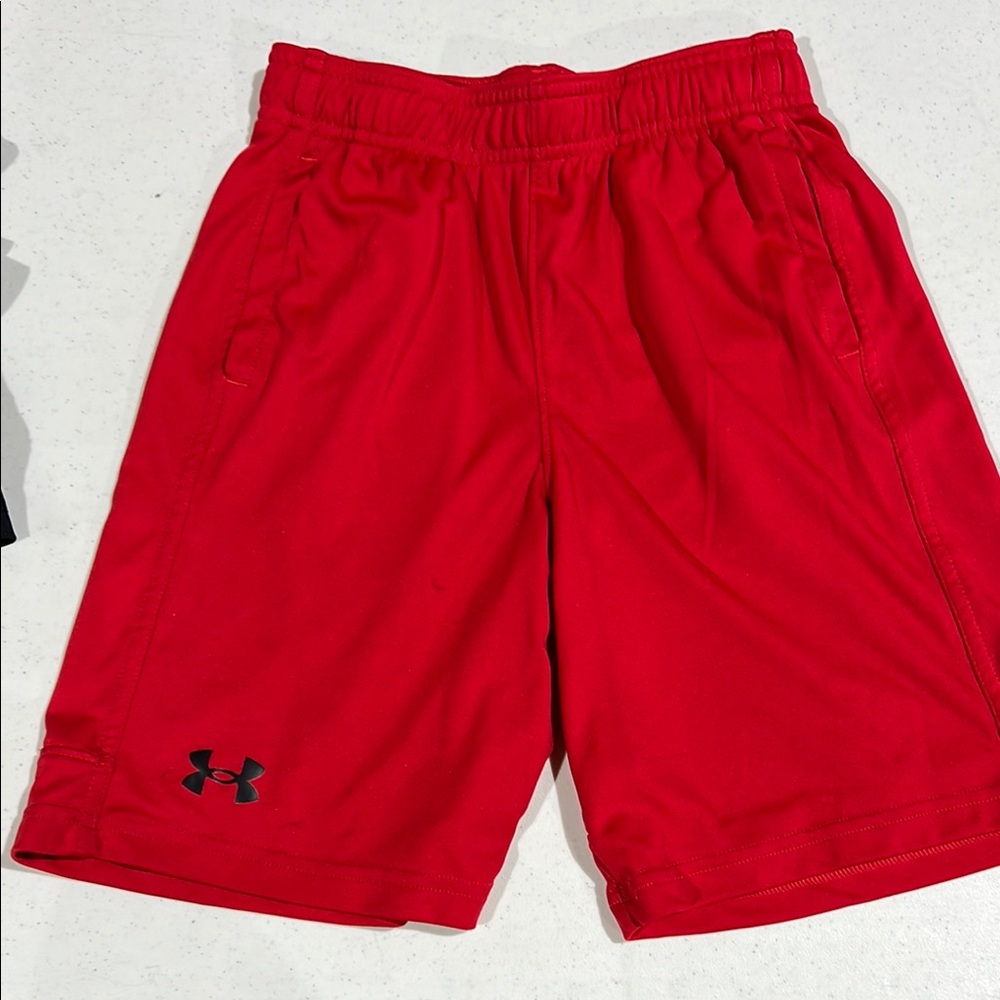 2 pair Boys Size Medium Under Armour Athletic Shorts